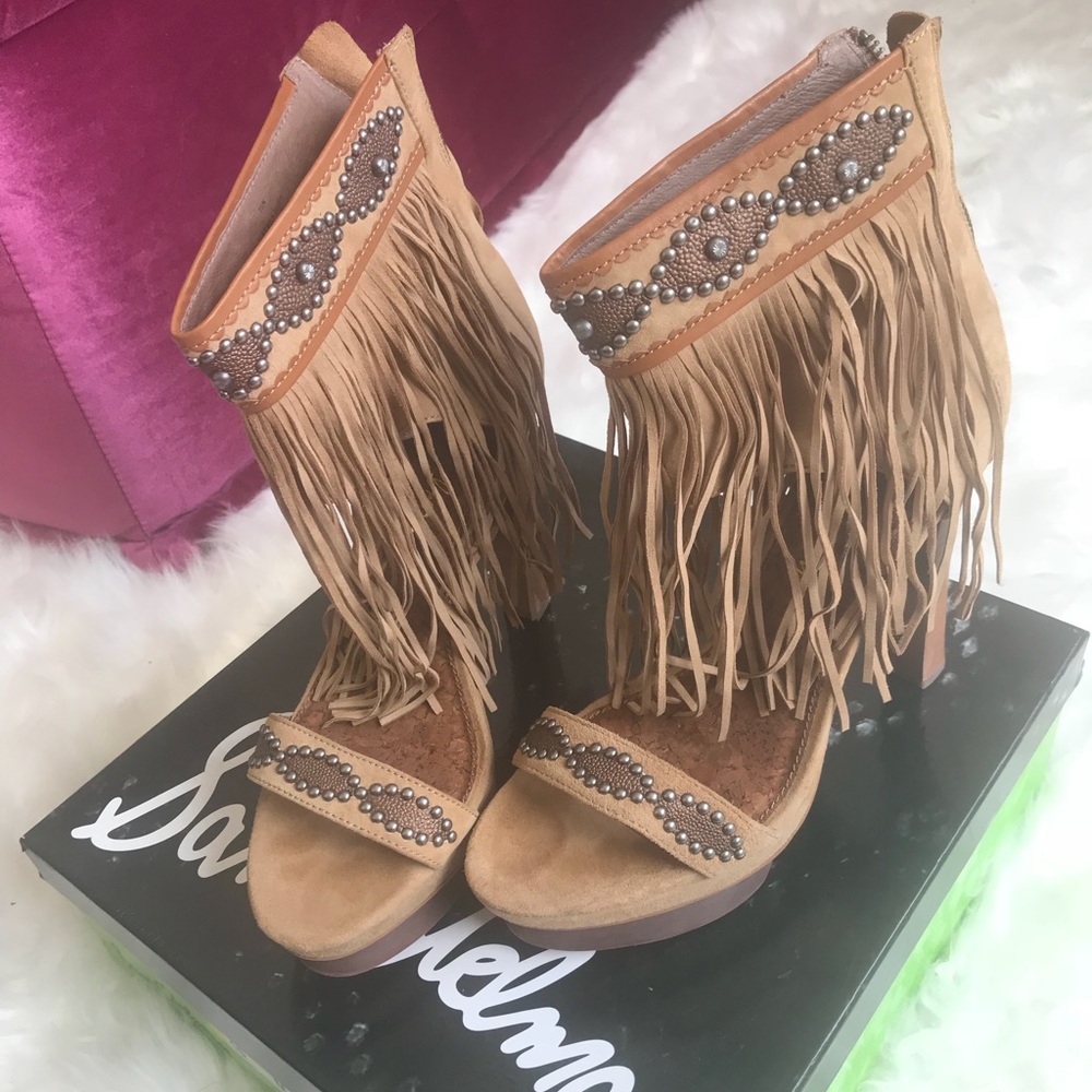Sam Edelman fringe platform sandal